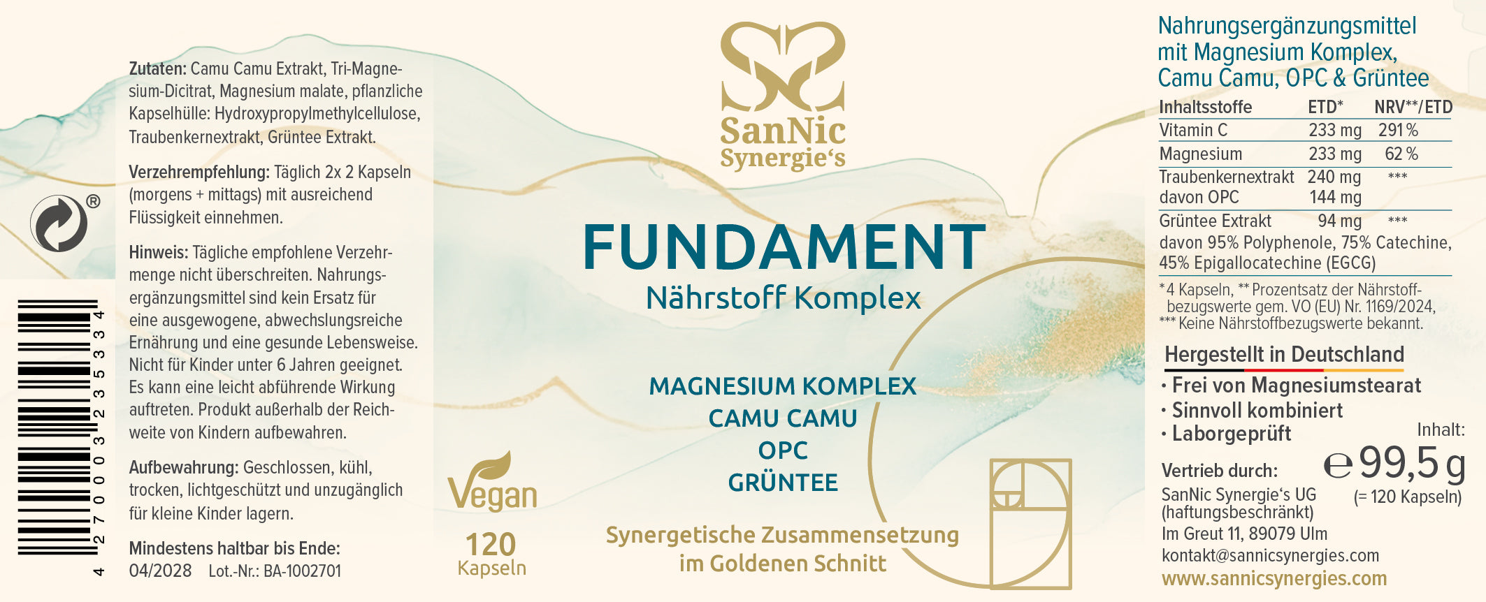 FUNDAMENT Premium Nährstoff Komplex