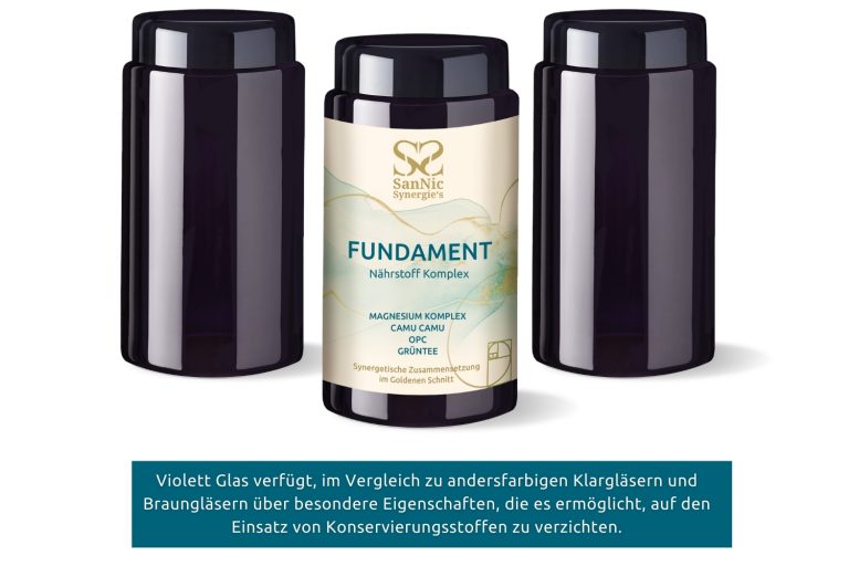 Grafik Produkt FUNDAMENT - Violett Glas