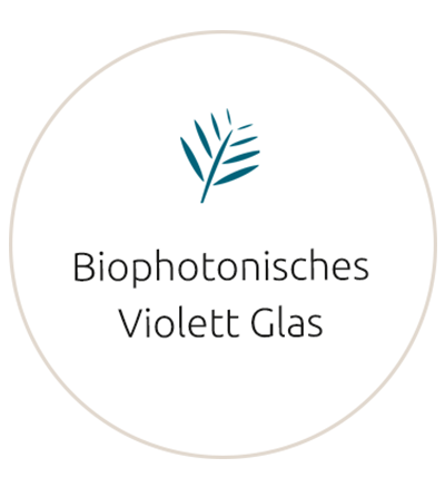 Produkteigenschaft Nährstoff Komplex - Biopphotonisches Violett Glas